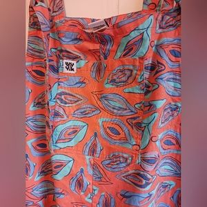 Lucy & Yak Rare Orange Vulvarees Dungarees Size Large 30